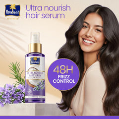 Parachute Advansed Ultra Nourish Hair Serum | Coconut & Rosemary | 48 Hr Frizz Control | 10X Strong Hair | 100ml