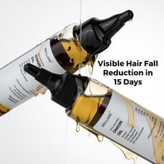 Brillare 20% Onion Hair Oil for Hair Fall Reduction with Goodness of Cedar Wood & Sunflower | Visible Hair Fall Reduction in 15 Days