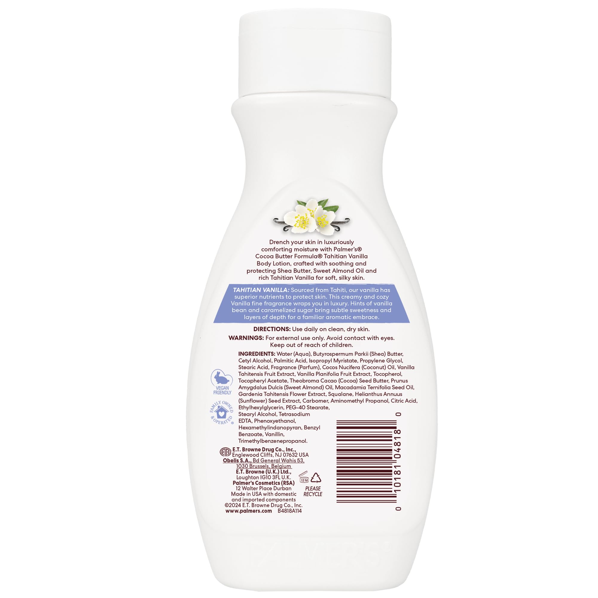 Palmer's Tahitan Vanilla Body Lotion with Vitamin E for Dry Skin 250ml