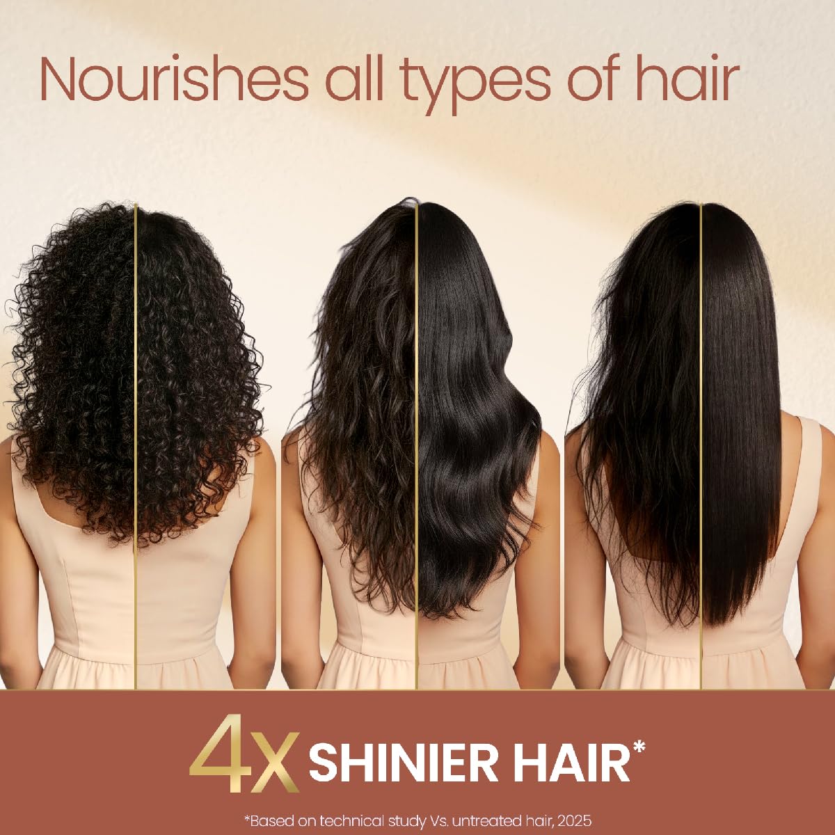 Parachute Advansed Radiant Shine Hair Serum | Coconut & Almond | 48 Hr Frizz Control | 4X Shiny Hair | 100ml