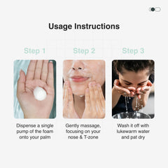 Cureskin Gentle Cleanse Brightening Face Wash with Lactic Acid AHA Foam Face Wash for Women and Men | Face Wash for Men and Women, 100 ml (Pack of 1)