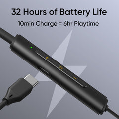 realme Buds Wireless 3 Neo in Ear Bluetooth Neckband with 13.4 Mm Dynamic Bass Boost Driver,Upto 32 Hours Playback,Fast Charge,Ai Enc,45Ms Low Latency,Ip55 Dust&Water Resistannt, Bluetooth 5.4, Black