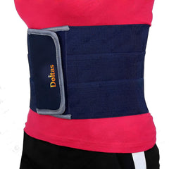 DOLTAS Abdominal Belt - Postpartum Tummy Reduction Belt for Women | Lower Back Pain Relief Belt | Abdomen Binder & Belly Support Band for Lumbar Sacral Support & Waist Shaping Navy Blue (Universal)