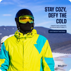 Boldfit Full Face Mask Balaclava for Bikers | Black