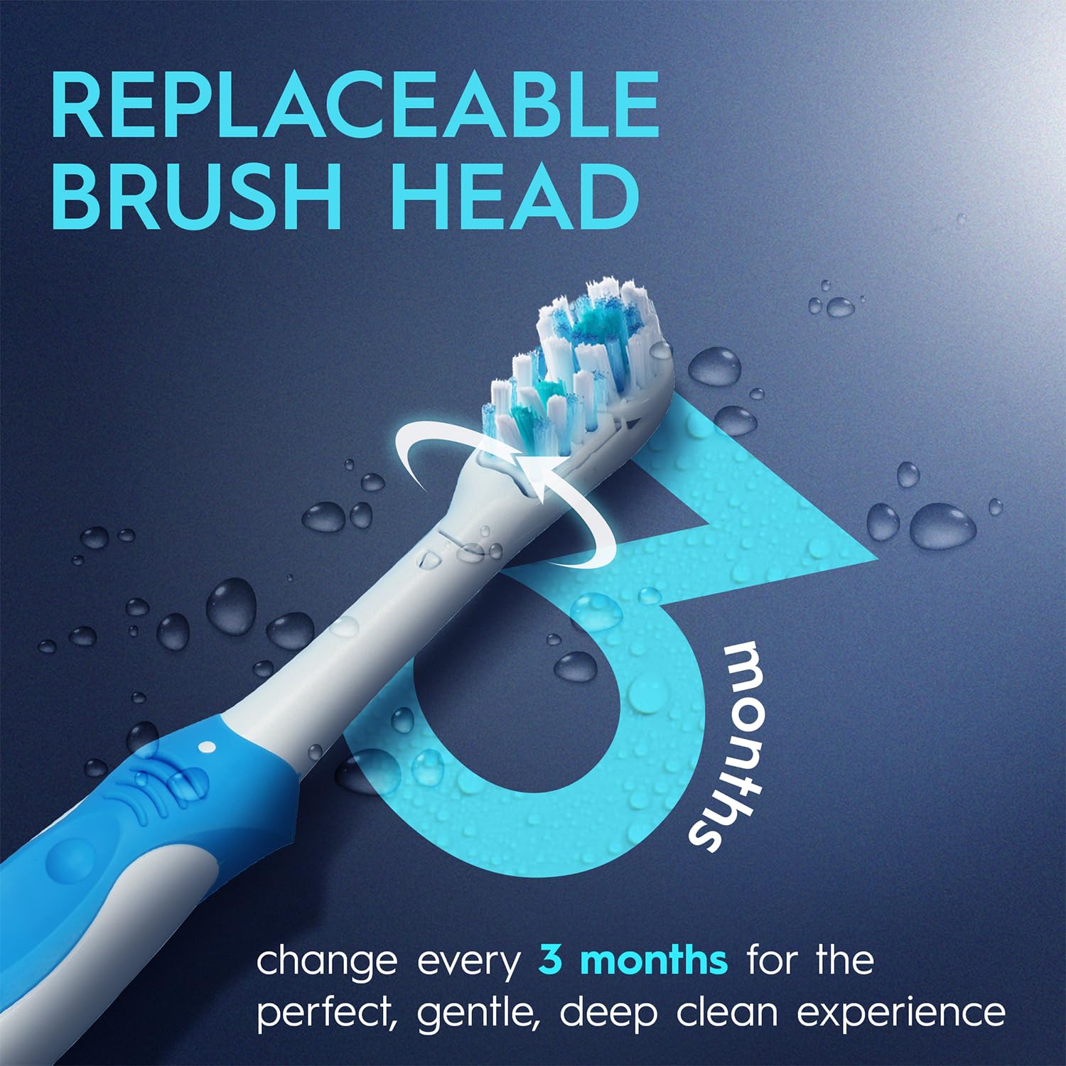 Oral B Cross Action AA Battery Electric Toothbrush for Adults, 90 Day Battery, IPX7 Water Resistant, Soft Crisscross Bristles (Blue, 1)