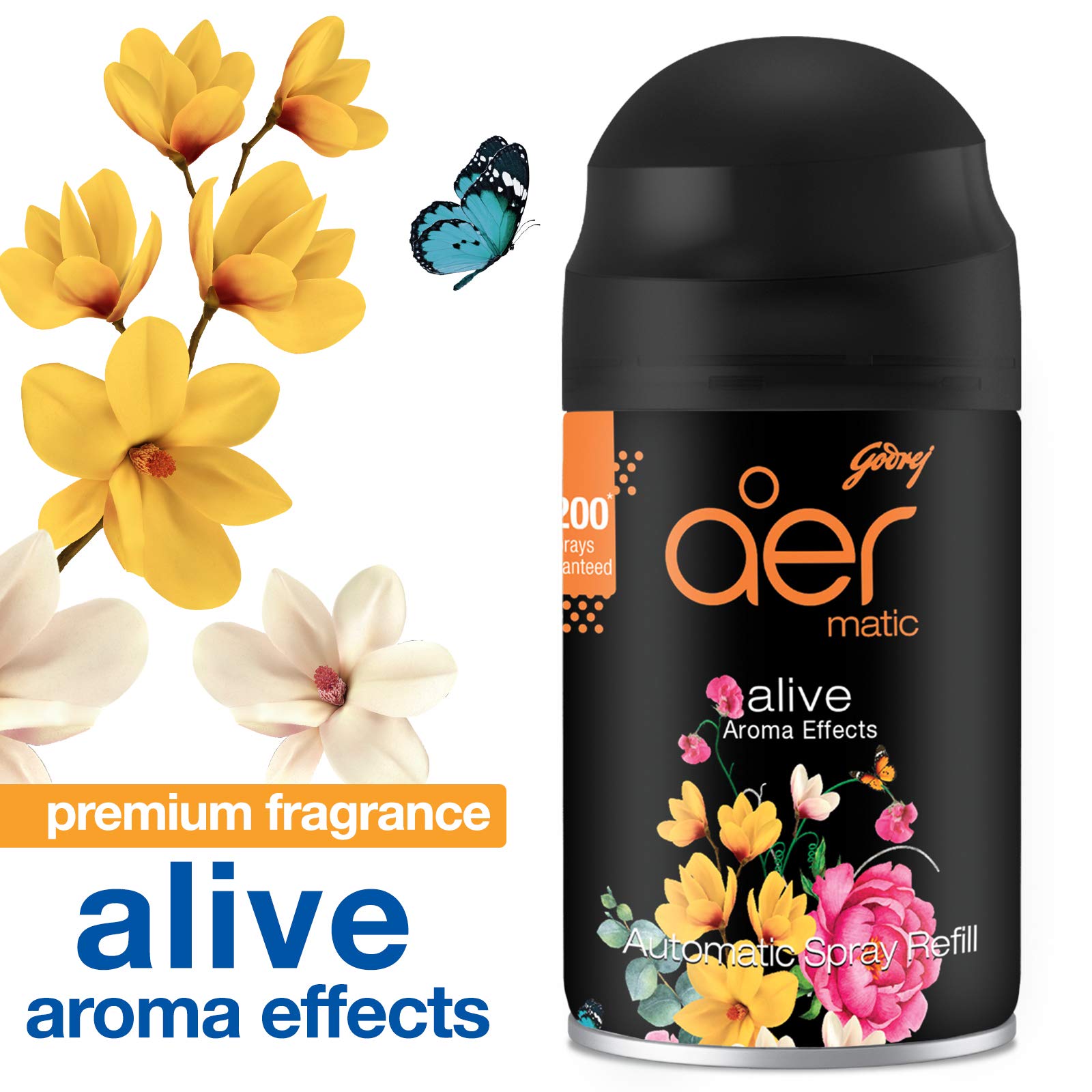 Godrej aer Matic Refill | Alive | 2200 Sprays Guaranteed | Lasts up to 60 days (225ml) - Drugstore from Godrej aer - Shop in Sri Lanka at Arcade.lk