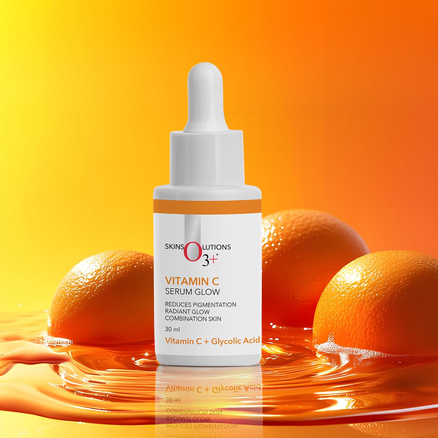 O3+ Vitamin C Face Serum Glow 30ml for Radiant Glowing Skin | Suitable for Combination Skin