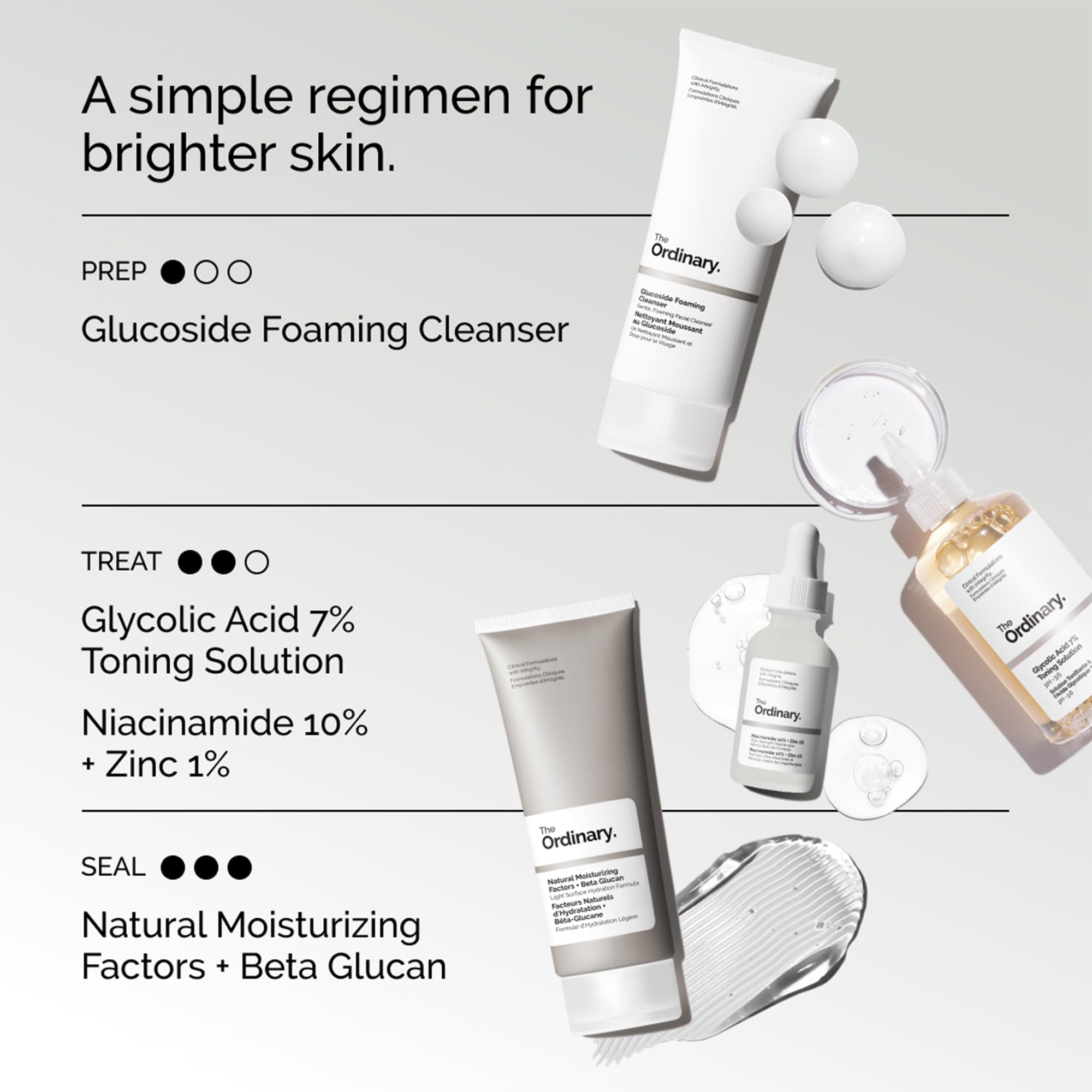 The Ordinary Glycolic Acid 7% Exfoliating Toner, Brightening and Smoothing Daily Toner for More Even-Looking Skin Tone, 100ml