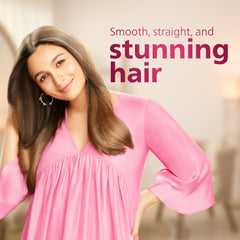 PHILIPS Hair Straightener Brush - 5X Better Frizz Free Hair In 5Min I Style With 2X More Volume|Shiny And Smooth Hair I No Scalp Burns I Keratin Bristles I 2 Temperature Settings|Bhh880/10,Black