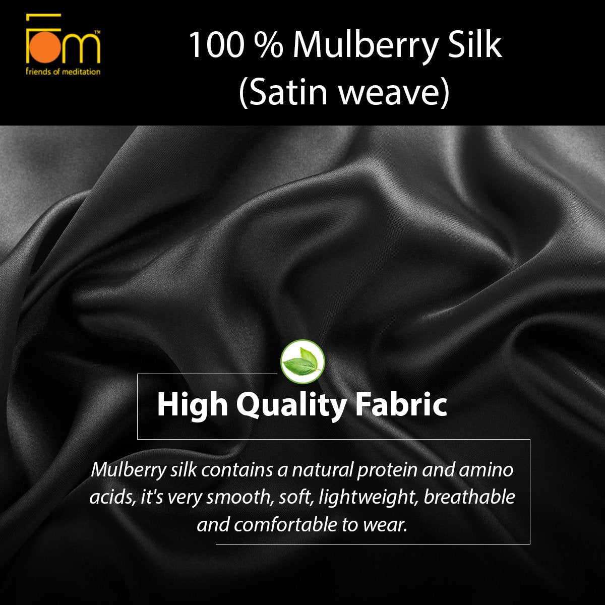 Friends of Meditation 100% Mulberry Silk, Super Smooth Sleep Mask and Blind Fold (Navy Blue) - Health and Beauty from Friends Of Meditation - Shop in Sri Lanka at Arcade.lk