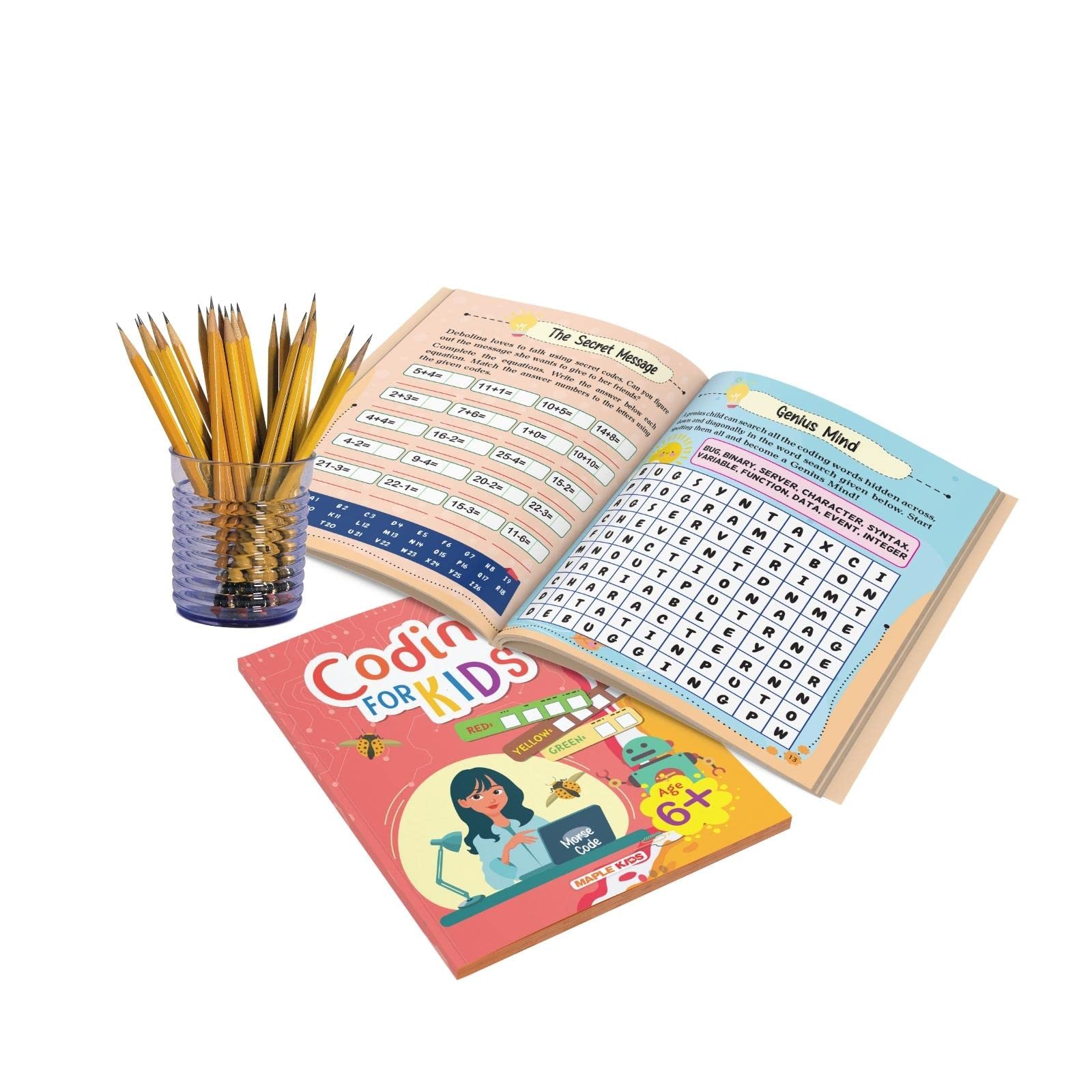 Introduction to Coding for Kids - Brain Activity Book for Kids - Age 6 ...