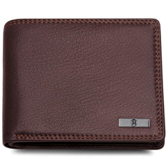 HORNBULL Stella Mens Brown Purse | Stylist Mens Wallet with RFID Blocking | Wallet Men Brown Genuine Leather Gift Set