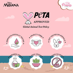 RENEE Princess By Disney Moana Beachy Peachy Lip Balm,For Smooth,Nourished &Deep Moisture Lips,Lightweight &Long-Lasting,Soft Peach Tint,Vitamin E,Shea Butter &Sweet Almond Oil Infused,4.5Gm Pack of 1