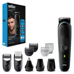 Braun All-in-One Trimmer for Men, From Gillette,10-in-1, For Face, Hair, Body, Ear, Nose, Private parts, German Engineering,100-Min Runtime, Waterproof, 5-quick charge, MGK5445