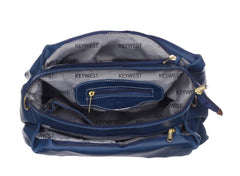 Keywest Women's Pheonix Satchel Tote Handbag for Women | Ladies purse | Stylish Shoulder Bag | Gift For Woman | Blue