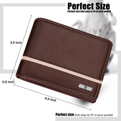 HORNBULL Denial Cognac Leather Wallet for Men | Wallets Men with RFID Blocking | Mens Wallet