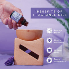 Aromahpure Fragrance Oil | 15 ml | Lavender Aroma Oil for Home Fragrance | Best for Aromatherapy | Helps in meditation | Used in Diffusers, Candles, Air Fresheners, Soaps, IFRA certified