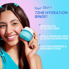 DOT & KEY 72Hr Hydrating Gel + Probiotics Moisturizer For Face With Hyaluronic Acid, Kombucha & Rice Water Lightweight Gel Oil Free Moisturizer | For Oily, Dull & Uneven Skin Tone | 60Ml