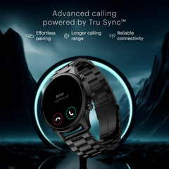 Noise Halo Plus Elite Edition Smartwatch with 1.46" Super AMOLED Display, Stainless Steel Finish Metallic Straps, 4-Stage Sleep Tracker, Smart Watch for Men and Women (Elite Silver)