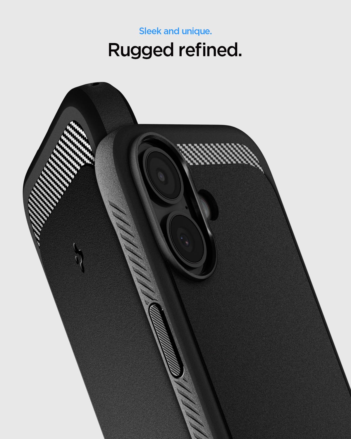Spigen Rugged Armor MagFit Back Cover Case for iPhone 17, MagSafe Compatible, Resilient Shock Absorption - TPU | Matte Black