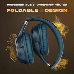 Noise 3 Wireless On-Ear Headphones with 70H Playtime, 40mm Driver, Low Latency(up to 45ms),Dual Pairing, BT v5.3 (Midnight Blue)