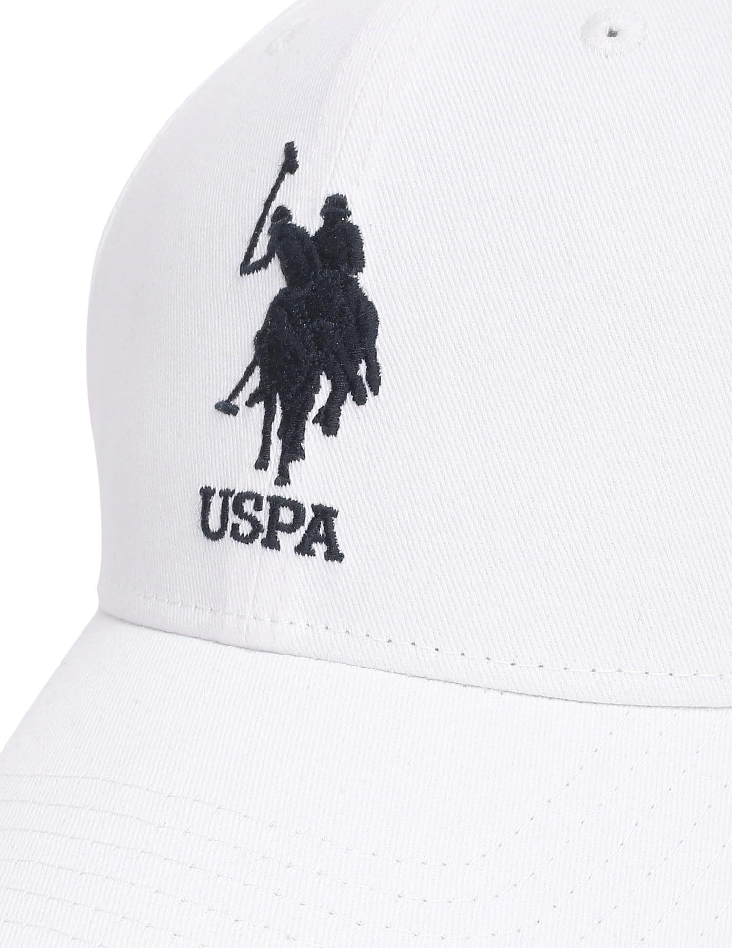 U.S. POLO ASSN. Men's Cotton Hat (SS23USCAP1006_White_Free Size)