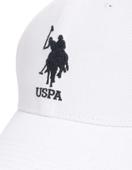 U.S. POLO ASSN. Men's Cotton Hat (SS23USCAP1006_White_Free Size)