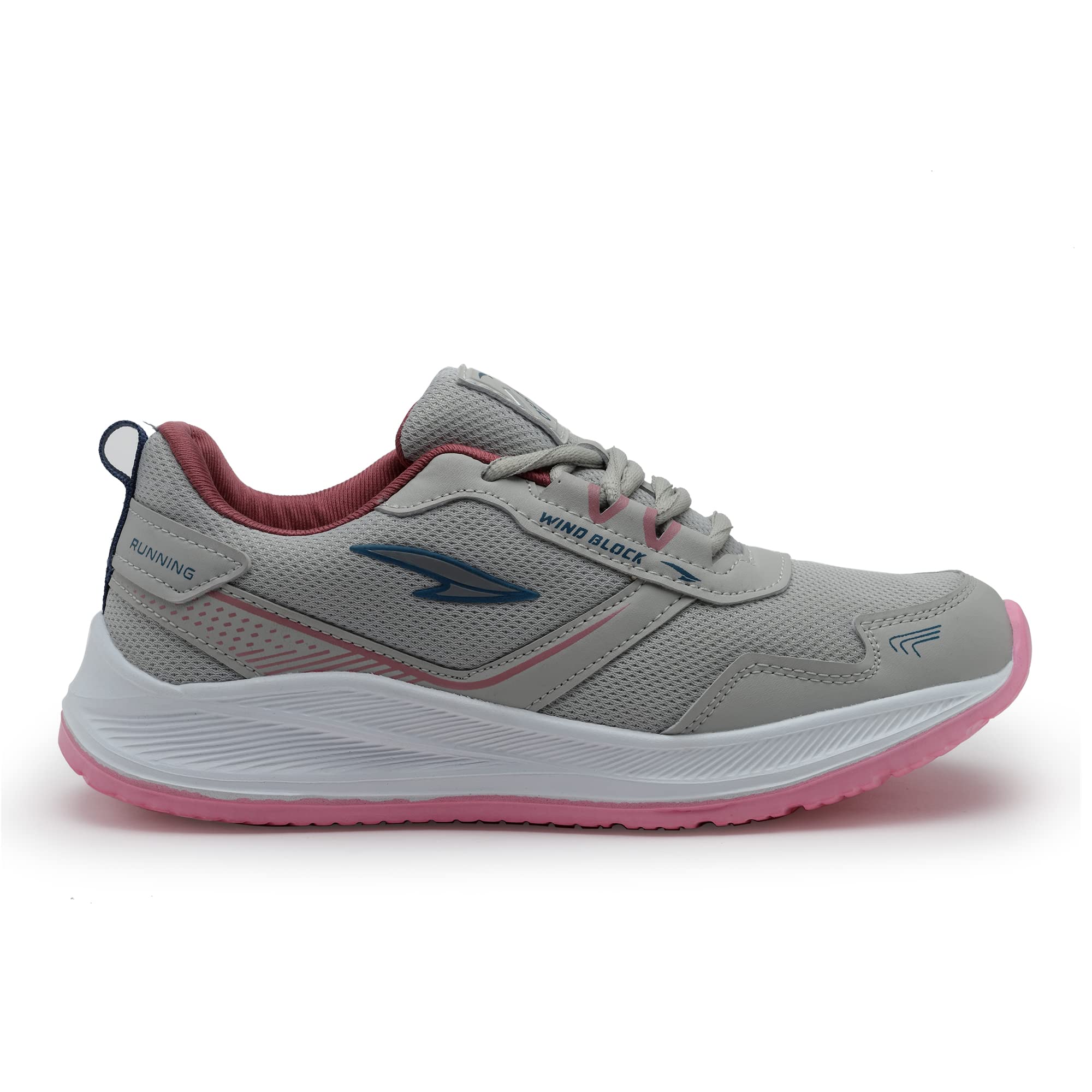 ASIAN Women's Cute Sports Running Shoes,Walking, Gym Casual Sneaker Lace-Up Shoes For Girl's Light Grey Pink - Shoes from ASIAN - Shop in Sri Lanka at Arcade.lk