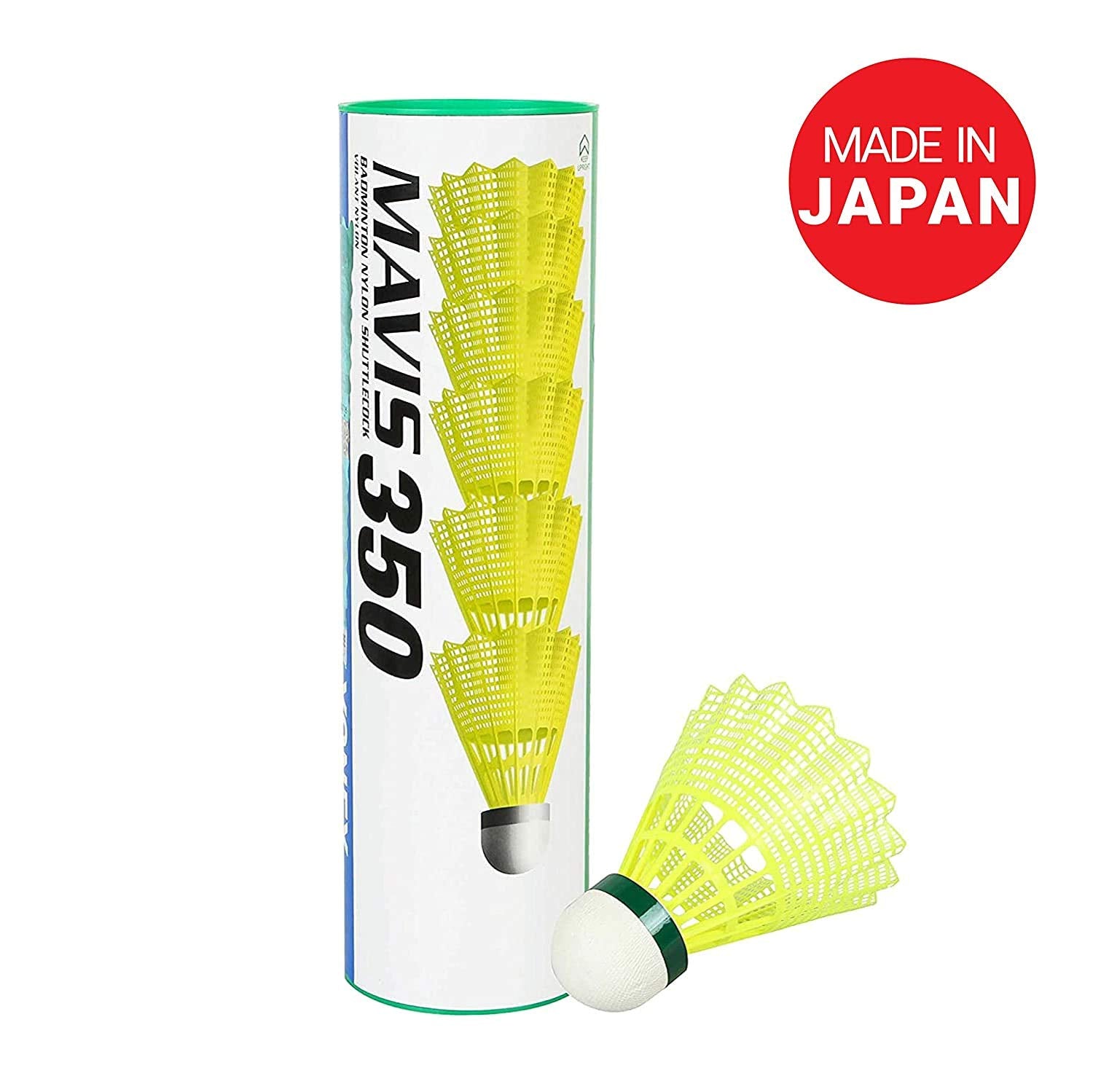 Yonex Mavis 350 Green Cap Nylon Shuttlecock (Yellow) - Sports from YONEX - Shop in Sri Lanka at Arcade.lk