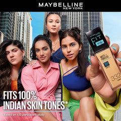 Maybelline New York Liquid Foundation,Medium Oily Matte Finish, With SPF, Absorbs Oil, Fit Me Matte + Poreless, 120 Classic Ivory, 30ml