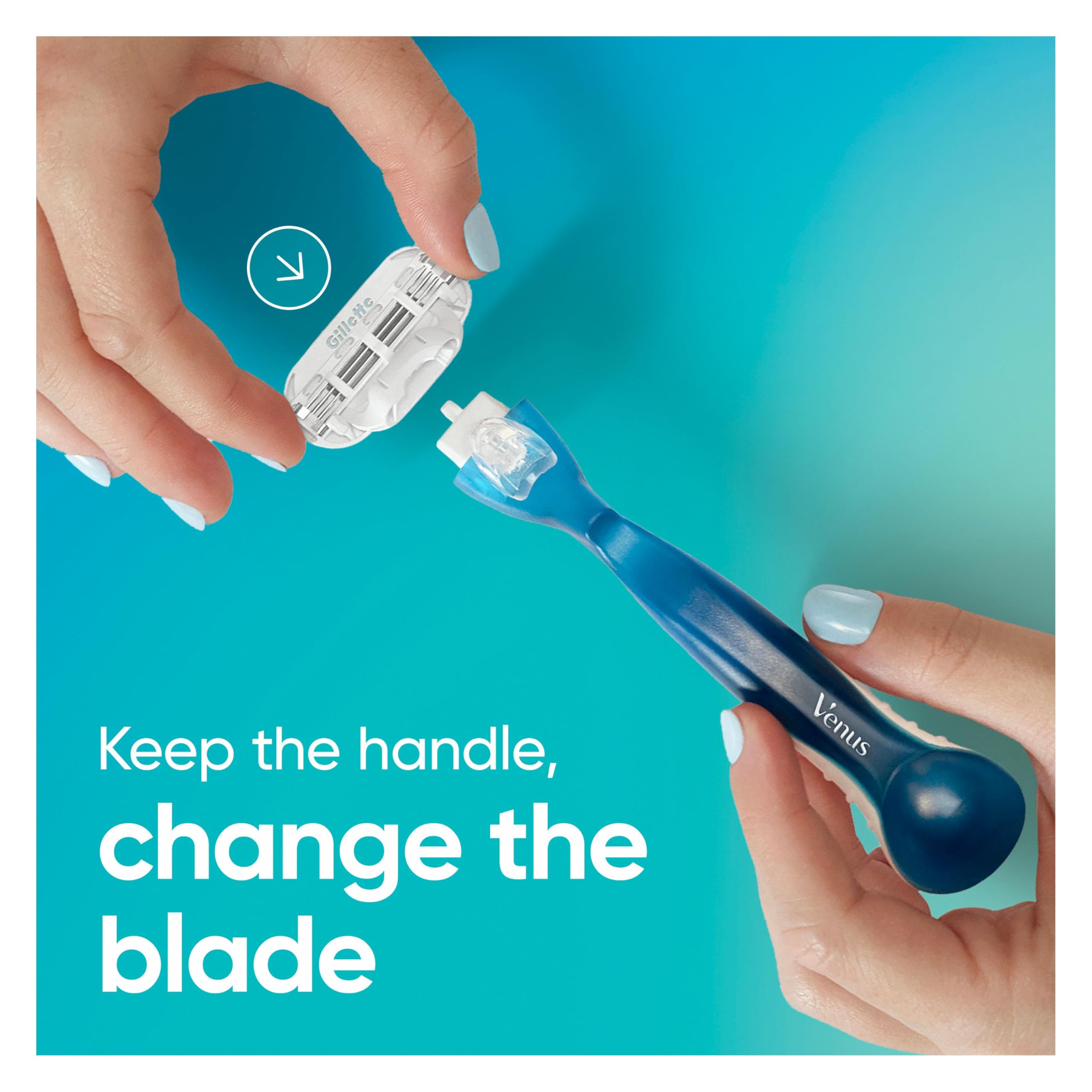 Gillette Venus Smooth Hair Removal Razor for Women with Aloe Vera, 1 Pc