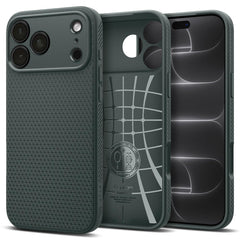 Spigen Liquid Air Back Cover Case for iPhone, Durable Protection, Air Cushion Technology - TPU | Matte Black