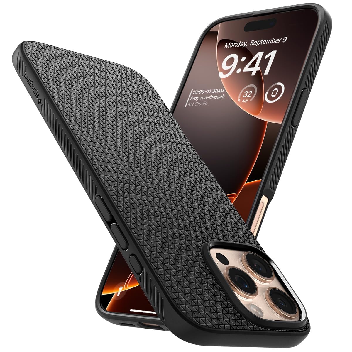 Spigen Liquid Air Back Cover Case for iPhone, Durable Protection, Air Cushion Technology - TPU | Matte Black