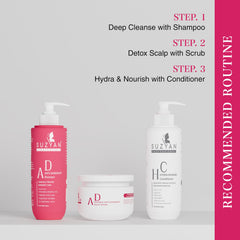Suzyan Professional Dandruff Scalp Scrub | Exfoliates Dead Skin & Reduces Flakes | Soothes Itchy Scalp | Sulfate & Paraben Free | Suitable for All Hair Types – 200g