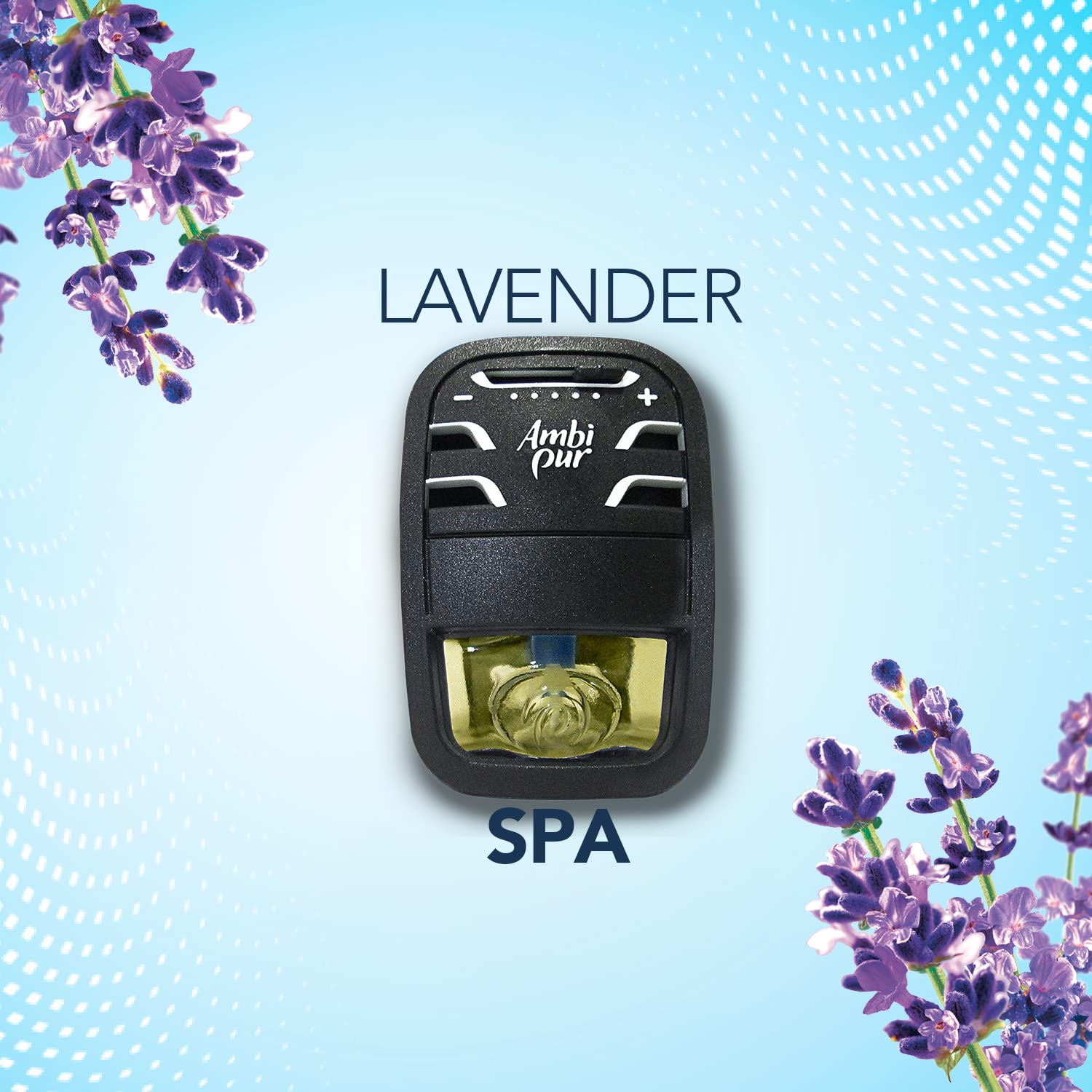 Ambi Pur Lavender Spa Car Air Freshener Oil Starter Kit (7.5 ml), Pack of 1