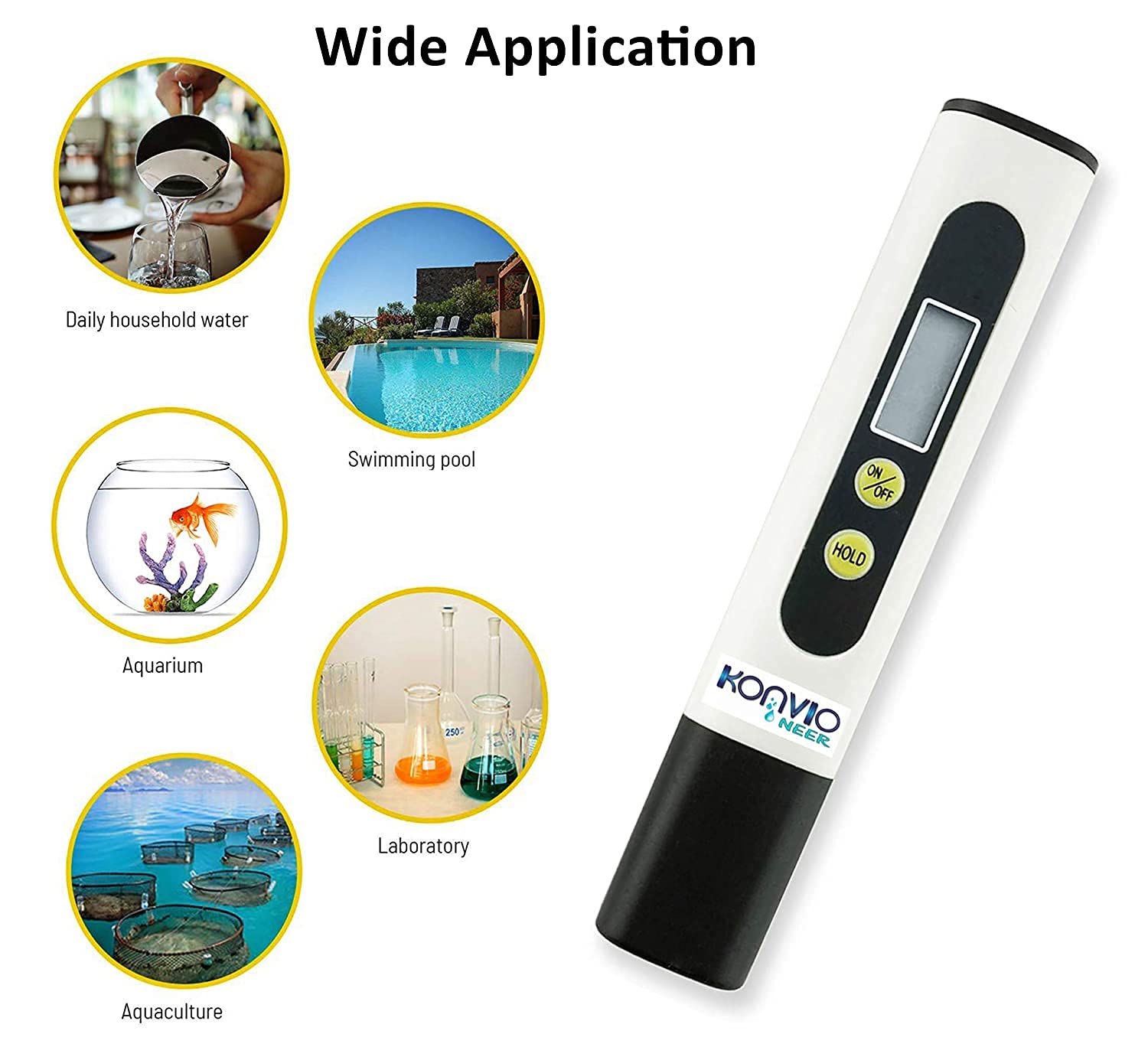 Konvio Neer TDS Meter, Total Dissolved Solids Meter, Water Quality Tester, PPM Tester For Water Testing - Kitchen from KONVIO NEER - Shop in Sri Lanka at Arcade.lk