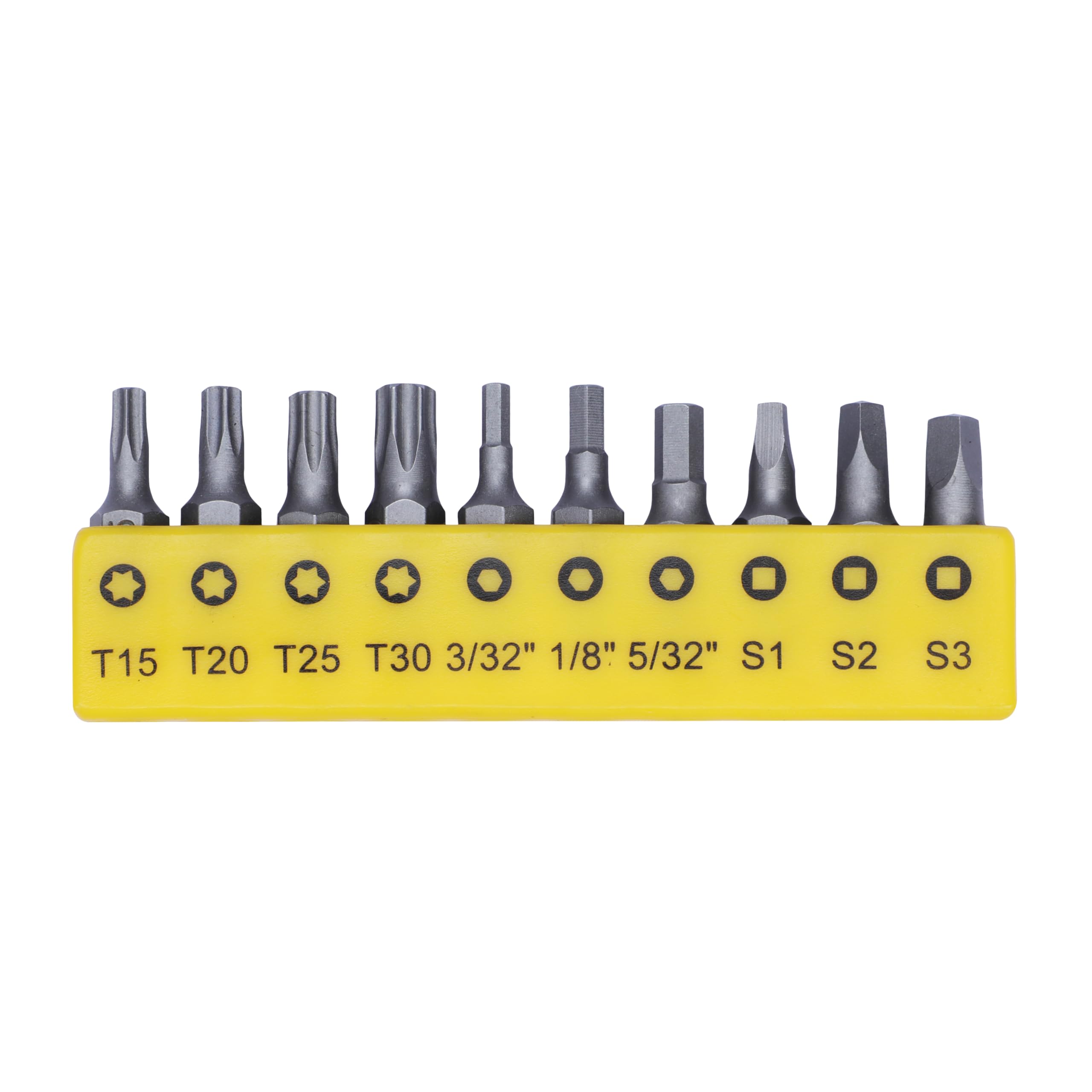 STANLEY 68-071-23 26-Piece Insert-Bit Chrome-Vanadium Screwdriver Set for Home, DIY, Professional & Industrial Use Ideal for Carpentry, Mechanical, Electrical & Plumbing Tasks, YELLOW & BLACK