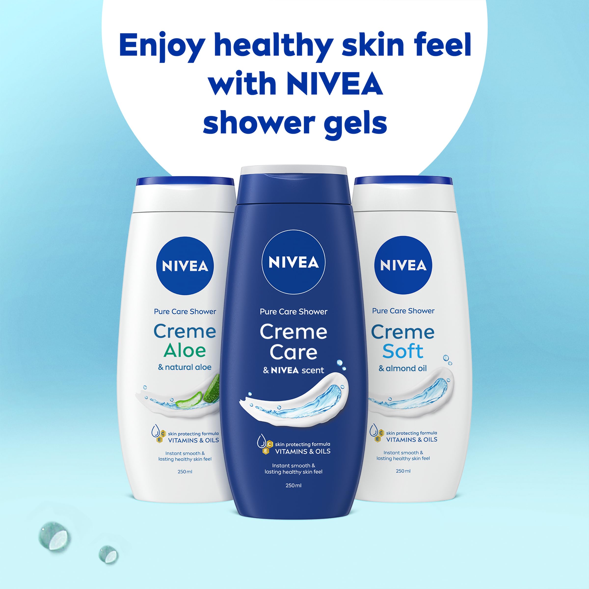 NIVEA Creme Care Pure Care Shower Cream, 250 ml