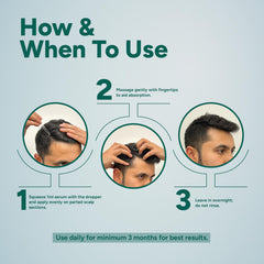 Arata Hair Growth Serum (30ml) with 3% Redensyl, 3% Procapil, 5% Kopexil, Caffeine & Rice Water | No Minoxidil | Supports Hair Growth | Helps Reduce Hairfall | Serum For Women and Men