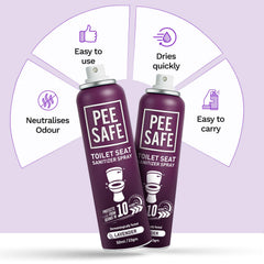 PEESAFE Pee Safe Toilet Seat Sanitizer Spray - 50 ml (Lavender)