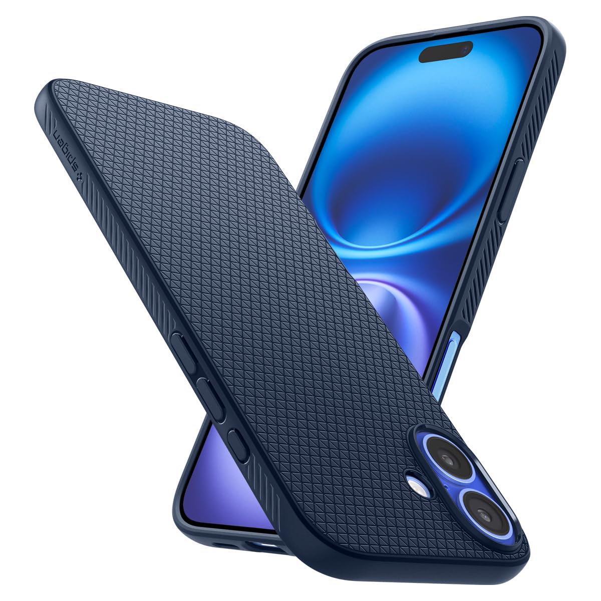 Spigen Liquid Air Back Cover Case for iPhone, Durable Protection, Air Cushion Technology - TPU | Matte Black