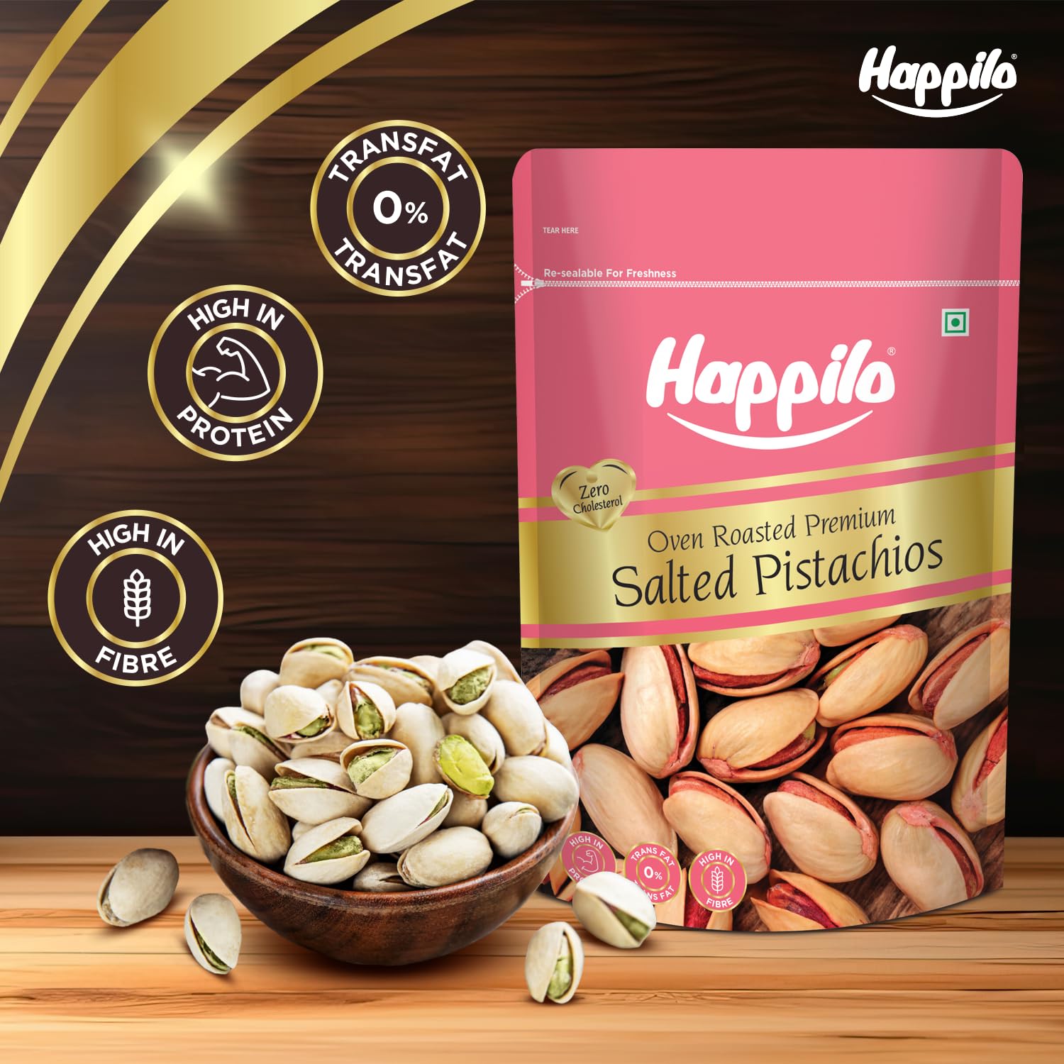 Happilo Premium IR Roasted & Salted Pistachios 200g