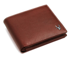 WildHorn Olive Leather Men's Wallet (WH2050) (Brown)