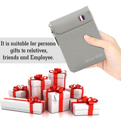 Storite PU Leather 9 Slot Vertical Credit Debit Card Holder Money Wallet Zipper Coin Purse for Men Women (Grey - 11.5 x 2 x 8 Cm)