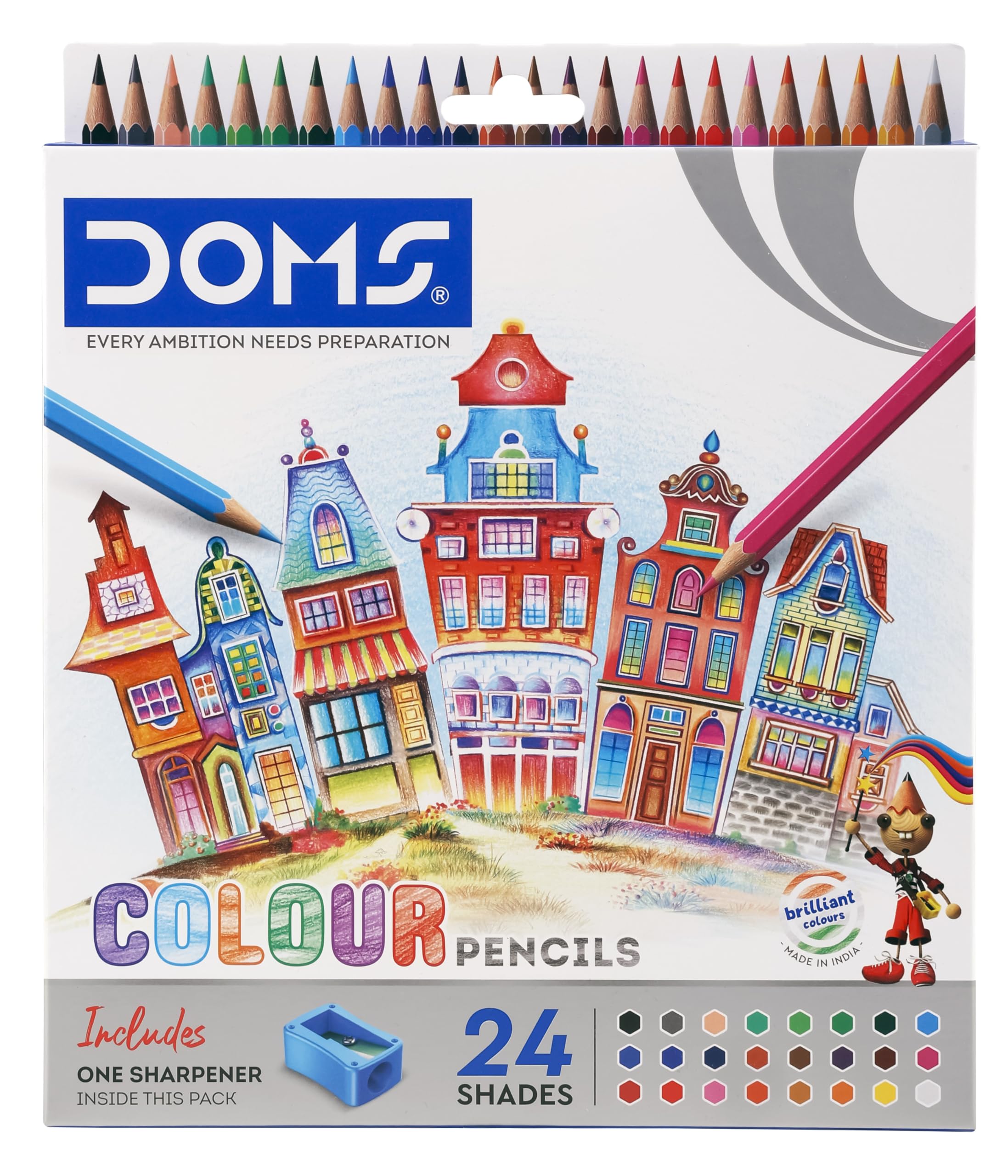 DOMS Fsc 24 Shades Colour PencilS