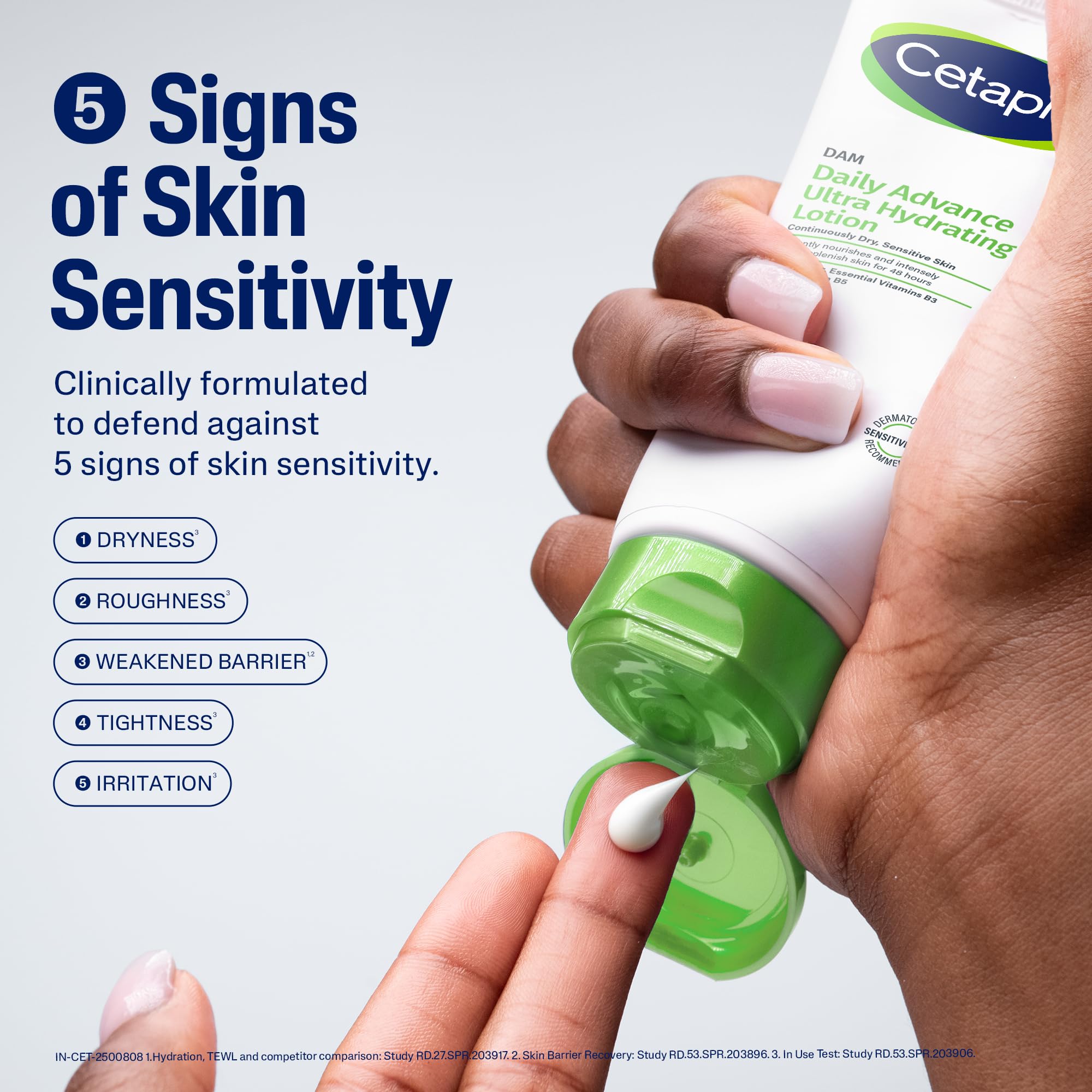 Cetaphil DAM Daily Advance Ultra Hydrating Lotion for Dry, Sensitive Skin, 100gm Moisturiser with Shea Butter, Non-Greasy, Fragrance-Free, Paraben and Sulphate Free