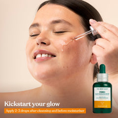 The Body Shop Vitamin C Glow Revealing Serum - For Dull & Tired Skin, 30 ML - For Dull, Tired Skin |Helps Tackle The Look Of Uneven Skin Tone | Radiance Revealing