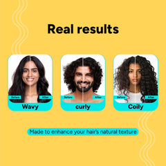 Arata Curl Styling Combo (Mini) - Curl Cream (50ml) + Gel (50ml) For Dry, Frizzy, Wavy, Curly Hair | Reduces Frizz | Moisturises, Hydrates & Defines Curls | Natural Hold | No Sulphate,Paraben,Silicone