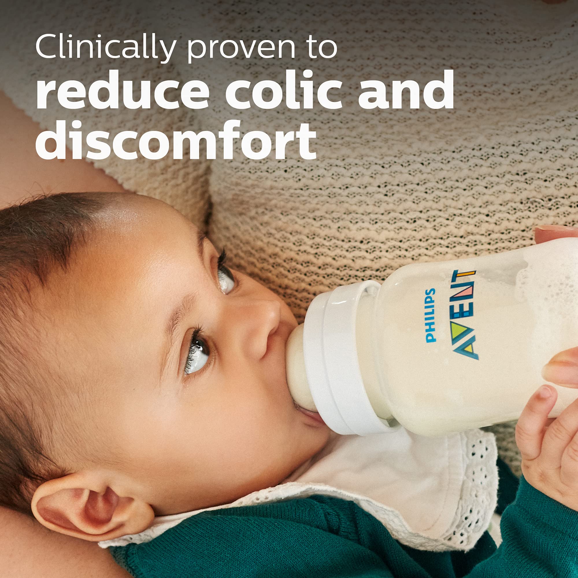 Philips Avent Anti-Colic Baby Bottle 6M+ Nipple by Fratelli,SCY764/04 (Pack of 4 Teats)