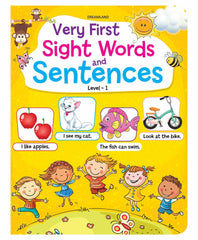 Very First Sight Words Sentences Level - 1 Book for Kids Age 4 -8 years